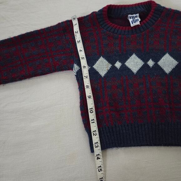 Vintage Knit Pattern Sweater 3t - Picture 2 of 6